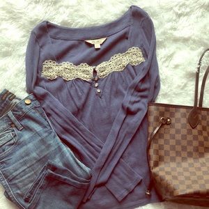 Anthropology lace long sleeve